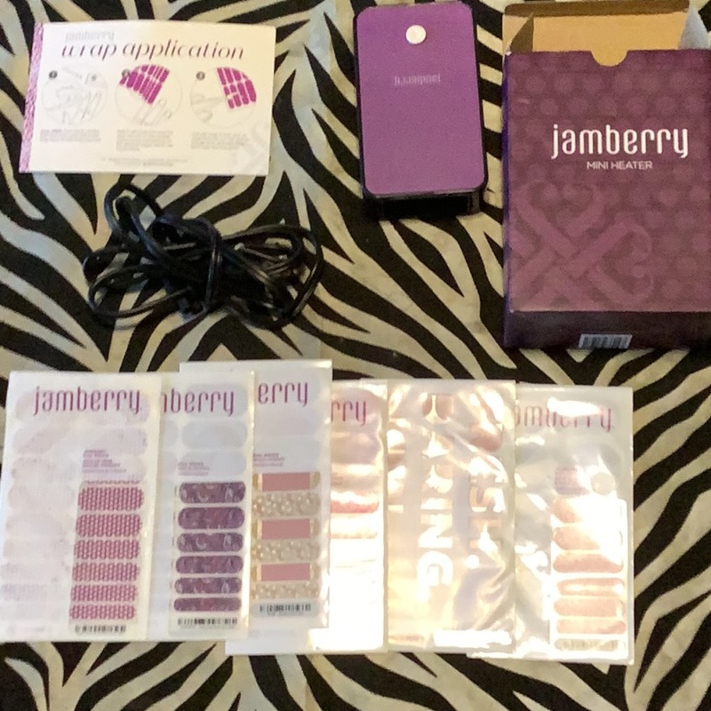 Jamberry Mini Heater and 6 new sheets of wraps